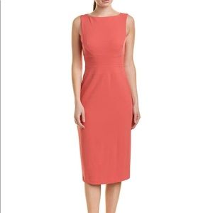 Donna Morgan Boatneck Crepe Body-con Dress